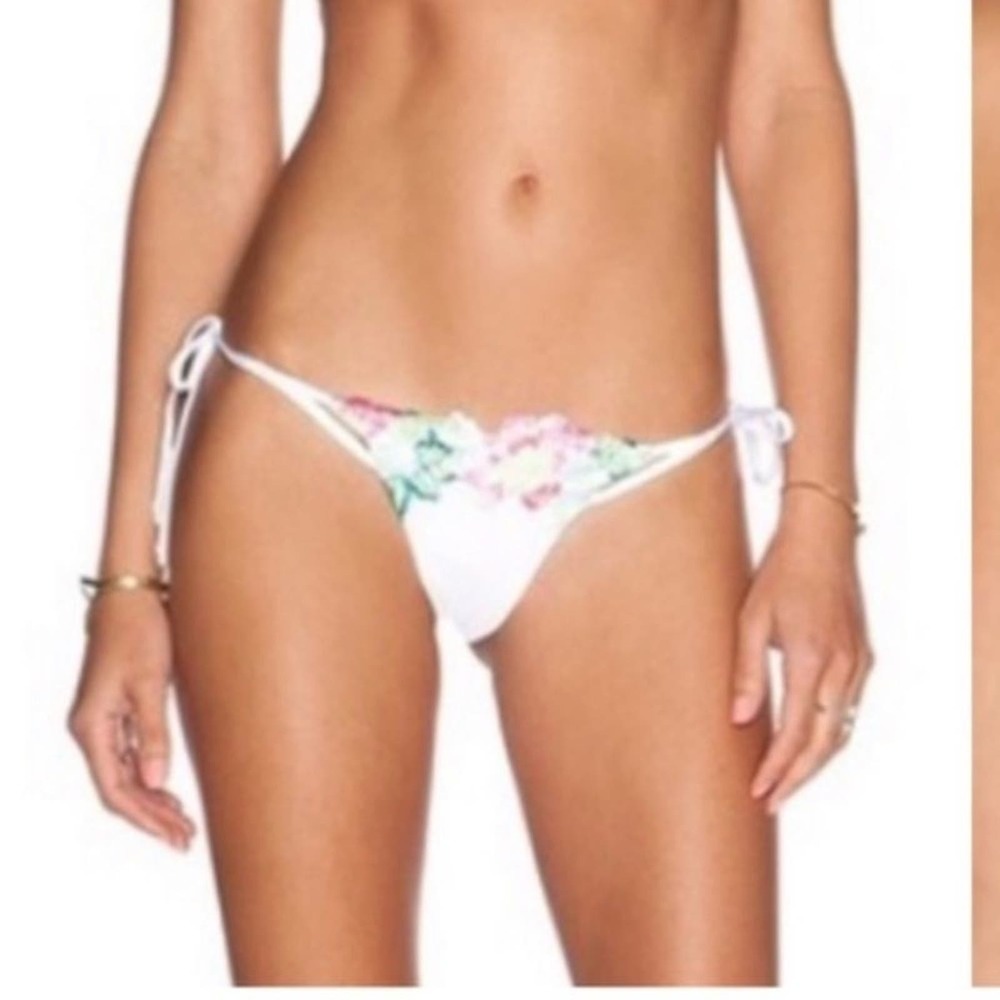 Beach Bunny Floral Daze Bikini Bottom Pink White